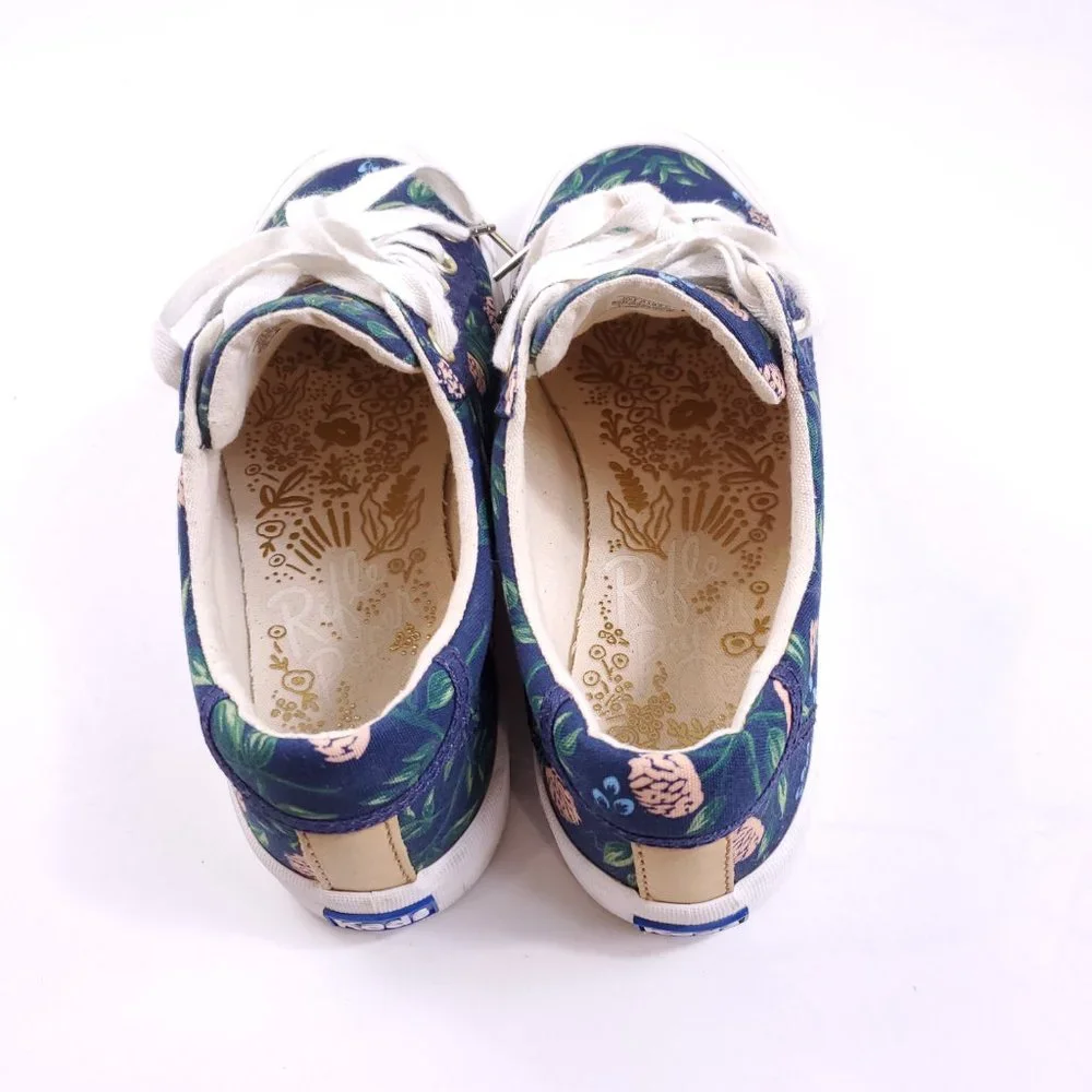 Navy Blue Gold Clover Keds - Picture 5 of 8